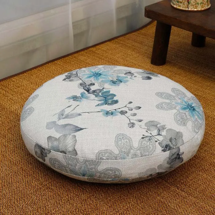 Китайский стиль цветок лотоса футон медитация pad утолщение Подушка для медитации для поклонения Будде pad круглый моющийся, напольный подушка