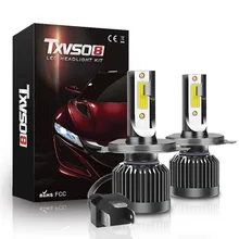 Kongyide Автомобильный свет 2 шт. H4 110W 20000LM COB светодиодный автомобильных фар преобразования шариковые лампочки луч 6000K белый автомобиль светодиодный свет DC 9 V-32 V постоянного тока