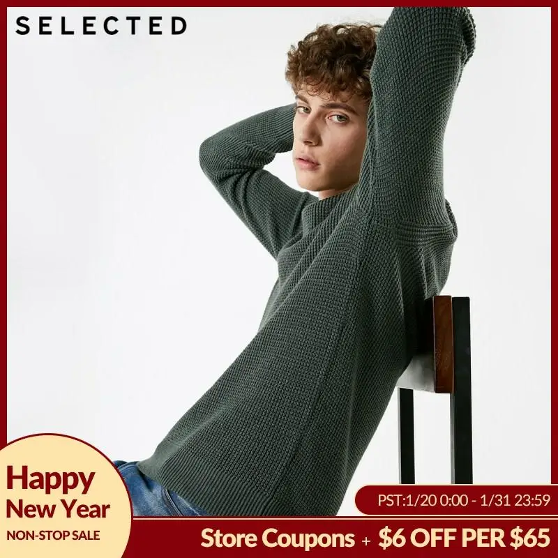 

SELECTED Men's Winter Cashmere-blend Pullover Clothes Round Neckline Knitted Bussiness Casual Sweater S | 418425531