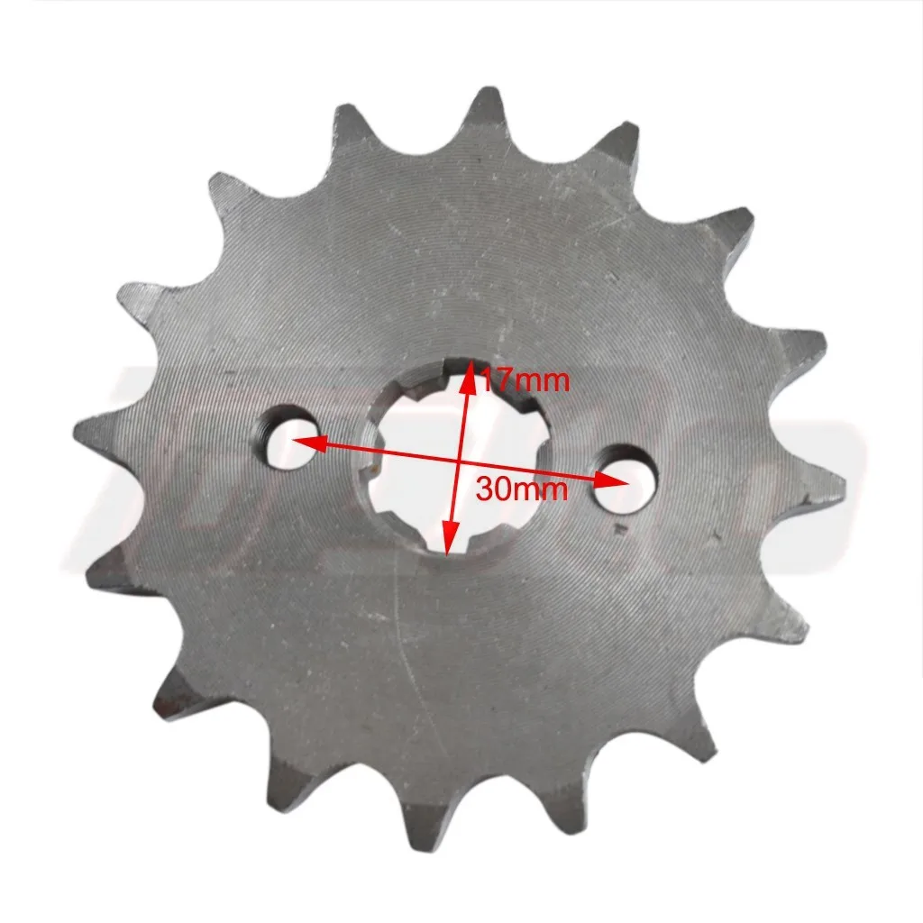 428 14T 15T 16T 17T Engine Sprocket 17mm for 50cc To 125cc ATV Go Kart Quad Pitbike Buggy Dirt Bike with Locking Plate and Screw