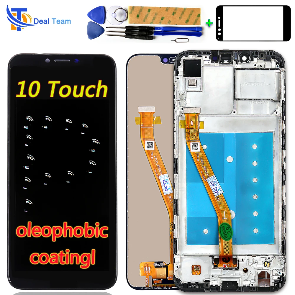 

Deal Team 6.3 inch LCD Display For Huawei Honor Play Touch Screen Digitizer Assembly Oleophobic Coating 10 Touchs Frame Tools