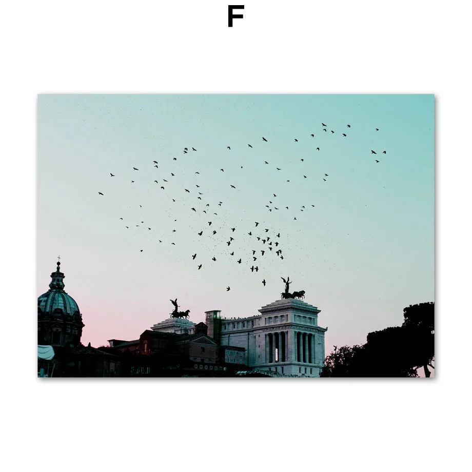 Pink-Sea-Church-Neon-Light-City-Street-Nordic-Posters-And-Prints-Wall-Art-Canvas-Painting-Club (6)