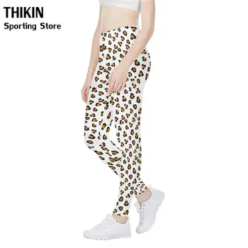 

THIKIN Women Seamless Leggings High-Waist Girls legins Pants with Leopard Print Gym Athletic Leggins Sport Women Fitness Pants