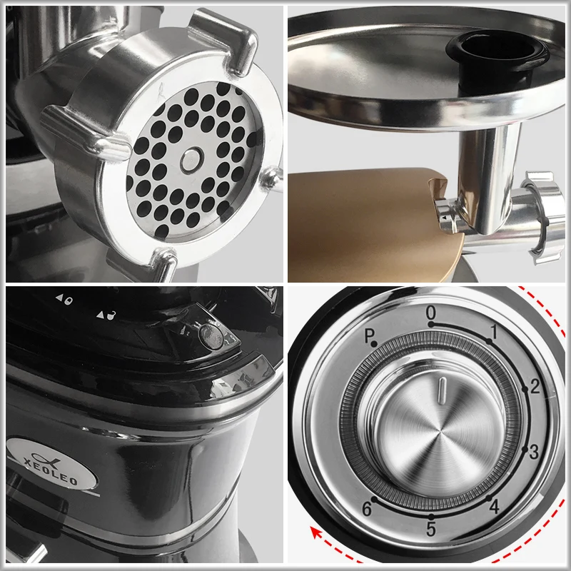 XEOLEO Planetary mixer 5in1 Stand mixer Food blender Food Mixer Meat grinder Food processor 6.5L Dough kneader mixer 6 speeds