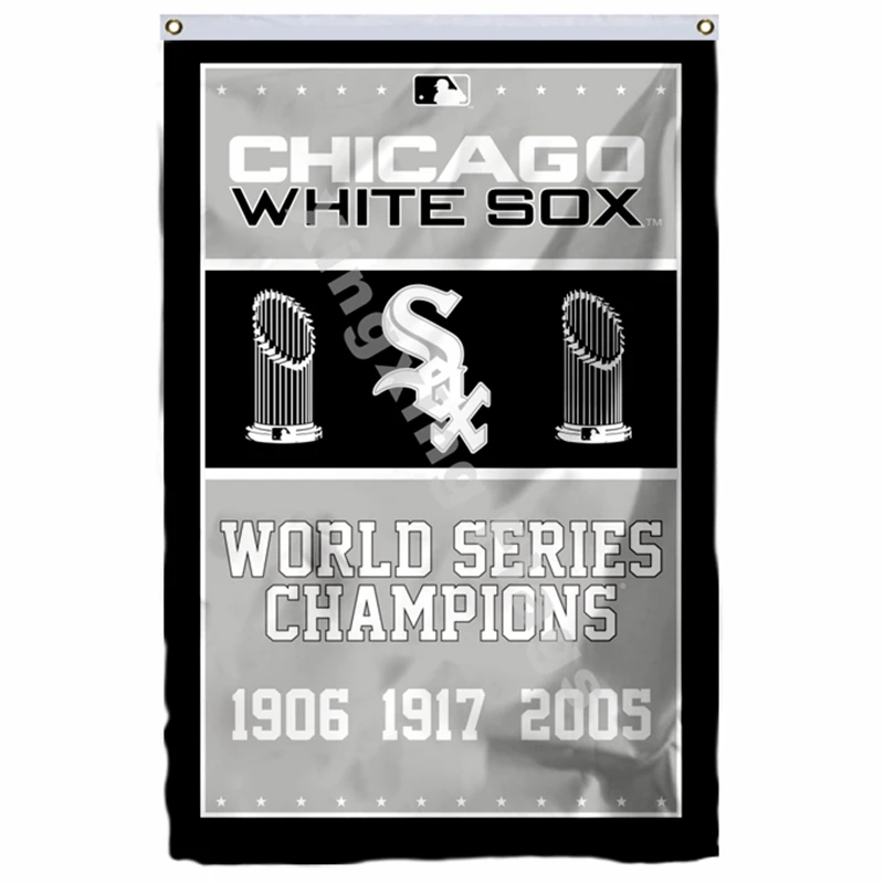 Chicago White Sox мировой серии чемпионы флаг 3ft X 5ft полиэстер баннер летающие Размеры № 4 90X150 см Изготовленный На Заказ Флаг - Цвет: H1