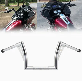 

Chrome 1" Vintage 14" Rise Handlebar For Harley Dyna FLHT FXST Softail FLSTF Sportster XL Touring Glides Hand Control Parts