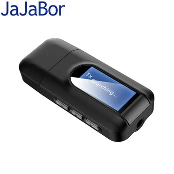 

JaJaBor USB Dongle Bluetooth 5.0 Audio Receiver Transmitter With LCD Display 3.5mm Jack AUX Wireless Adapter Bluetooth Carkit