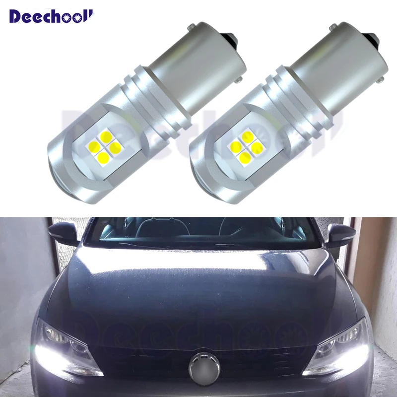2 x Canbus автомобиля светодиодный вождения DRL светильник s для Volkswagen VW Jetta MK6 (с