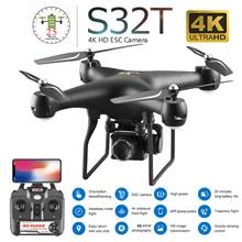 S32T Профессиональный беспилотник с вращающейся камерой ESC 4K HD WiFi FPV высота удерживает широкий угол RC Квадрокоптер Вертолет игрушка VS XY4 E58