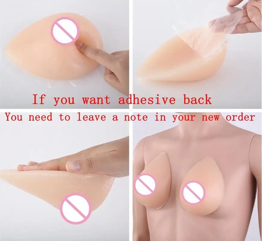 

2019 Artificial Pair Silicone Breast Forms False Breasts For Postoperative Crossdresser Breasts Chest Special Protection Sets