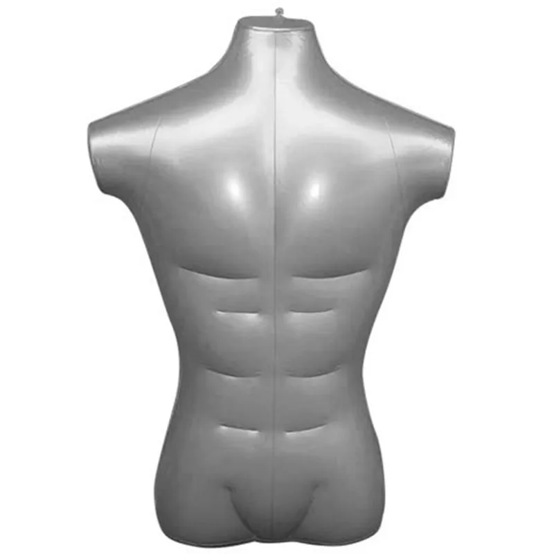 

PVC Inflatable Male Half-body Models T-shirt Short Sleeve Clothing Exhibition Stall Show Photographic Prop