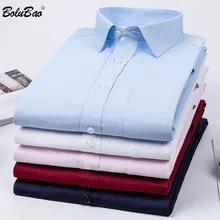 BOLUBAO брендовая мужская рубашка в клетку, Мужская модная удобная Высококачественная рубашка в британском стиле, мужская деловая рубашка с длинным рукавом