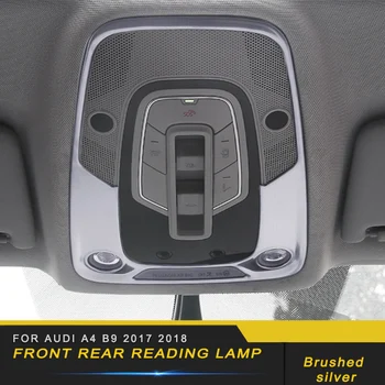 

For Audi A4 A5 S4 S5 B9 2017 2018 Car Front Seat Reading Light Lamp Panel Cover Trim Frame Sticker Interior Accessories