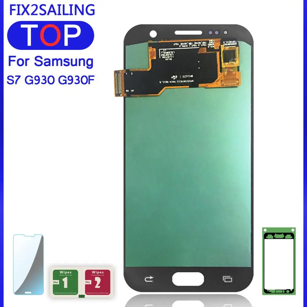 Новые ЖК дисплеи для Samsung Galaxy S7 G930A G930F SM дисплей AMOLED 100% рабочий G930 сенсорный экран
