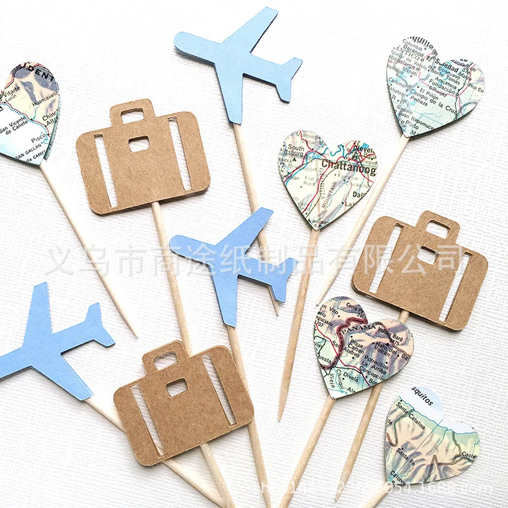Bon Voyage Cupcake Going выход выпускной вечерние для свадьбы или нулевого дня рождения