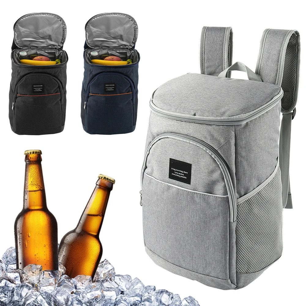 18L Thick oxford thermal bag cooling backpack family lunch picnic food storage insulated organizer ice pack fresh shoulder bags