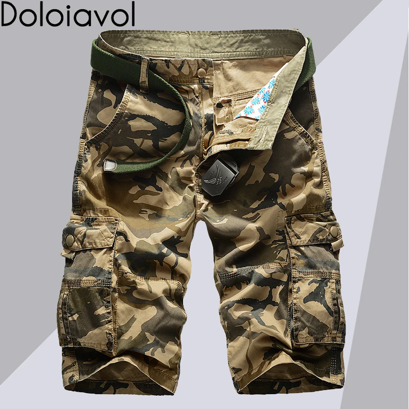 Камуфляжные шорты мужские летние повседневные Карго короткие мужские s камуфляж хлопок Pantaloncini мужской большой размер большие модные широкие брюки Masculinos