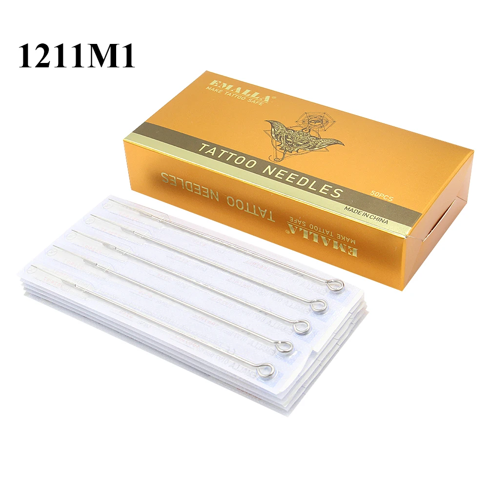 50PCS Best Quality 11M1Tattoo Needles Disposable Assorted Sterile 11 Single Magnum For Tattoo Body Art Free Shipping | Красота и