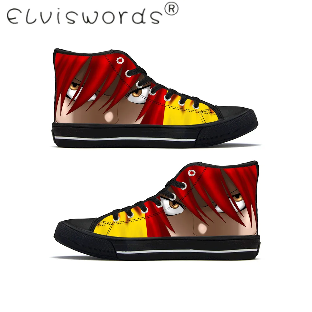 ELVISWORDS обувь из вулканизированной кожи; мужские кроссовки с принтом в виде хвоста; сезон весна-осень; высокие кроссовки на шнуровке; резиновые кроссовки; большие размеры - Цвет: HMP257
