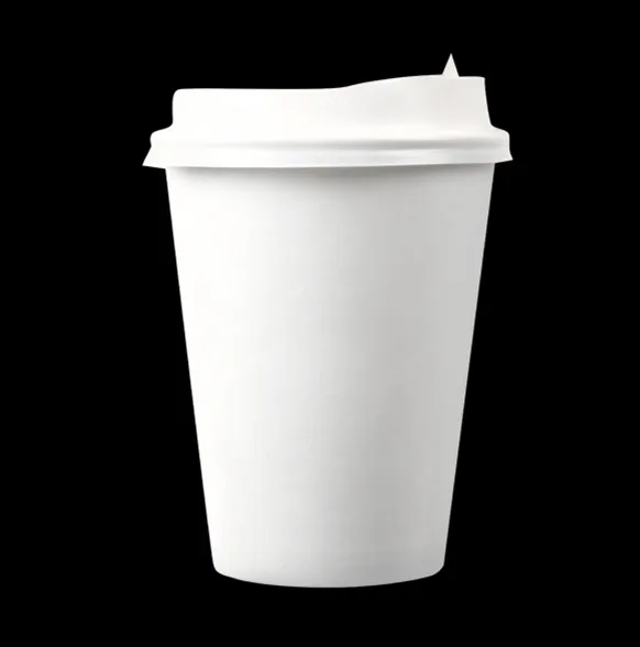 50 шт зеленое растение Бронзирующая одноразовая кофейная чашка 400 мл 500 мл бумажный стаканчик для Чая Сетка Красный холодный горячий напиток упаковка чашка с крышками - Цвет: cup and lid