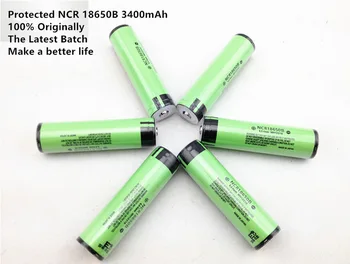 

Panasonic 3400mah ncr18650b battery with sharp tip and protective plate