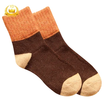 

Thickening Women Men Socks Autumn Winter Rabbit Wool Patchwork Socks Warm Socks