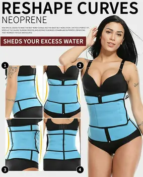 

Yoga Slim Waist Trimmer Trainer Belt Weight Loss Burn Fat Body Shaper Gym Girdle