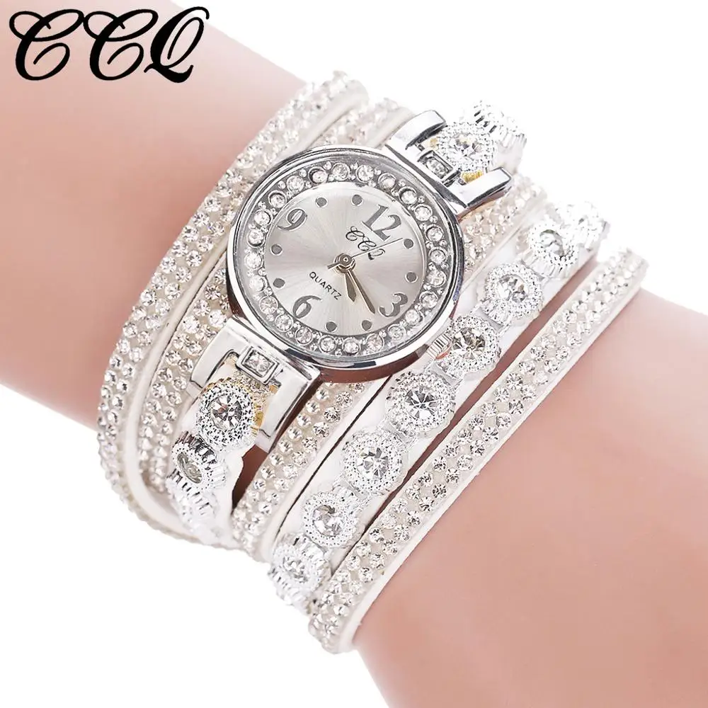 

Women Vintage Rhinestone Crystal Bracelet Dial Analog Quartz Wrist Watch reloj mujer New Arrival Freeshipping Hot Sale @5