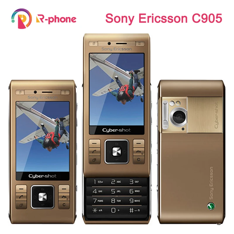 Оригинальный разблокированный мобильный телефон Sony Ericsson C905 8MP WIFI Bluetooth 3G GSM C905|sony