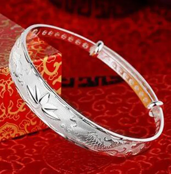 Серебро 999 пробы женский браслет на день рождения аутентичный