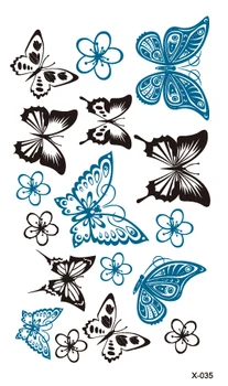 

Temporary Tatoo Fake Tattoo Sticker Butterfly Flower Tatouage Waterproof Tattoos Stickers Body Art Tatto For Women Girl