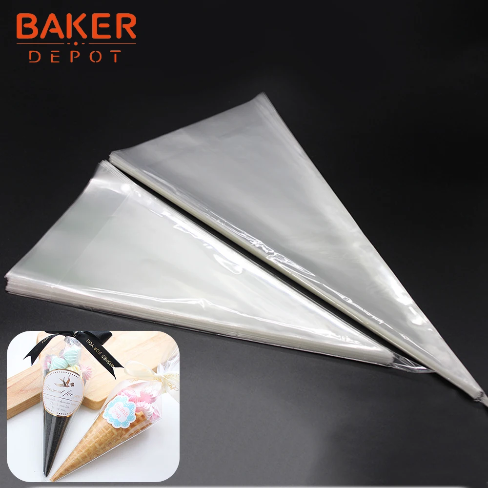 BAKER DEPOT пластиковая подарочная сумка для конфет 50 шт. прозрачная коробка попкорна