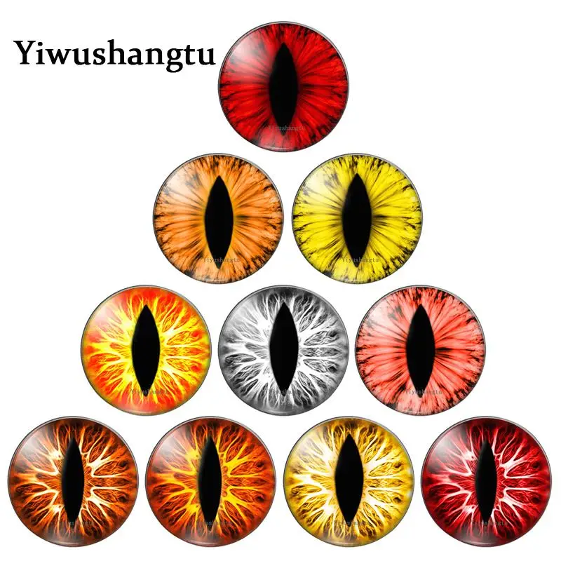 Стеклянные глазки кабошоны Животные Дракон конский глаз пары или смешанные 8 мм-30