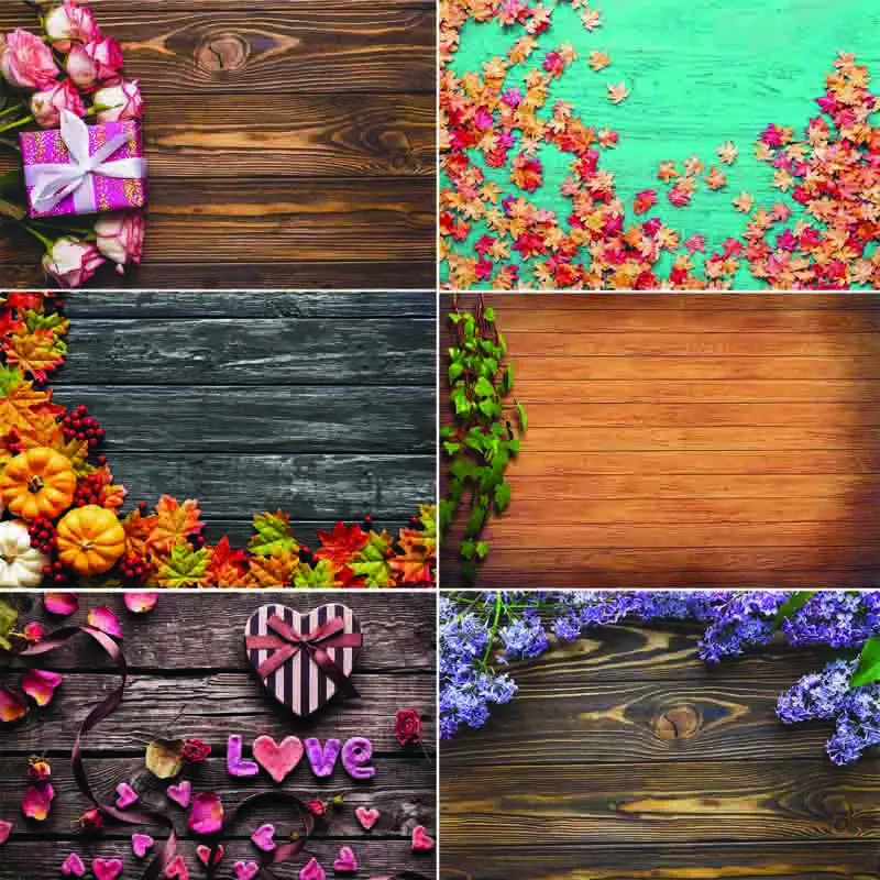 

Vinyl Custom Photography Backdrops Prop Wooden Planks Theme Photography Background #0057
