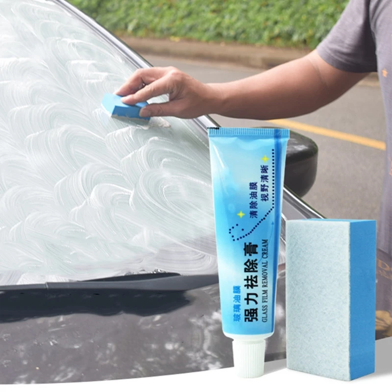 Auto Car Glass Polishing Degreaser Cleaner Oil Film Clean Polish Paste For Bathroom Window Glass