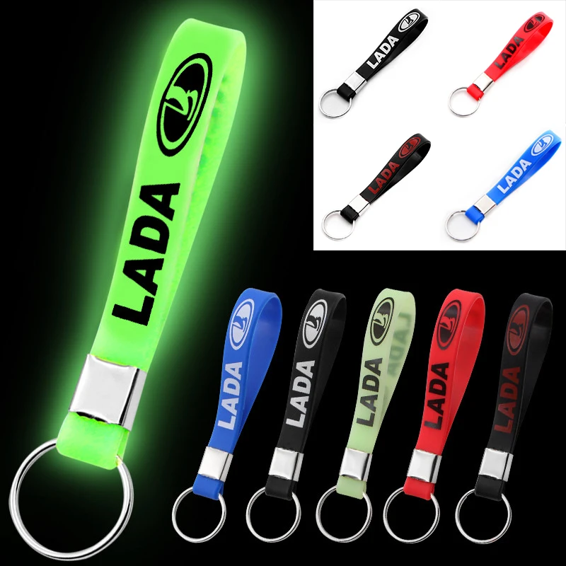 

1PCS Fashion Car Noctilucous Keychain Auto Luminous Key Ring Decoration for Lada VESTA Niva Kalina Priora Granta Largus Keyrings