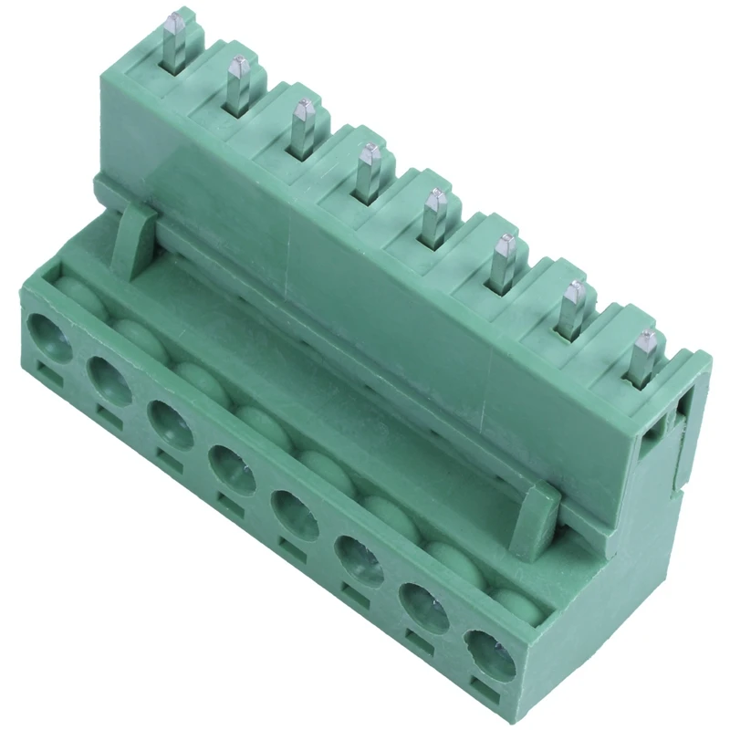 10Pcs AC 300V 10A 8P PCB Screw Terminal Block Connector 5.08mm Pitch