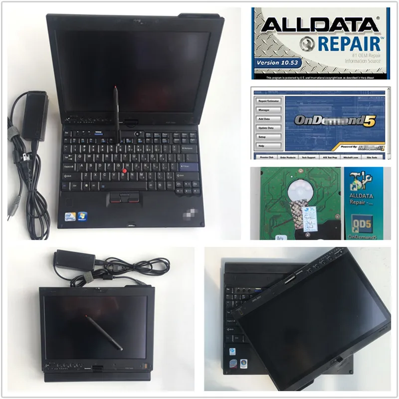 

Alldata auto repair software 10.53 all data + 2015 Mithcell on Demand Software with ATSG 2012 installed in X200T tablet 1tb hdd
