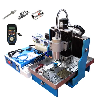 

linear guideway CNC router 3040L 1.5KW USB 4Axis Metal Engraving Machine steel table