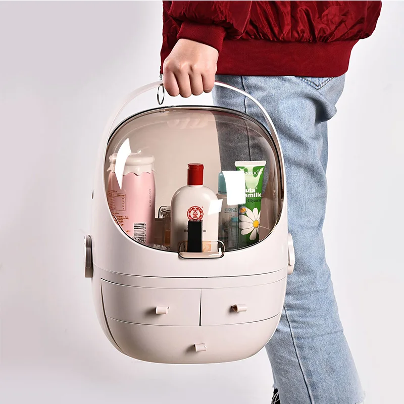 

Acrylic Makeup case Multifunctional Transparent Cosmetic Box Organizer Portable Cosmetic Jewelry Box Drawer Home Storage Boxs