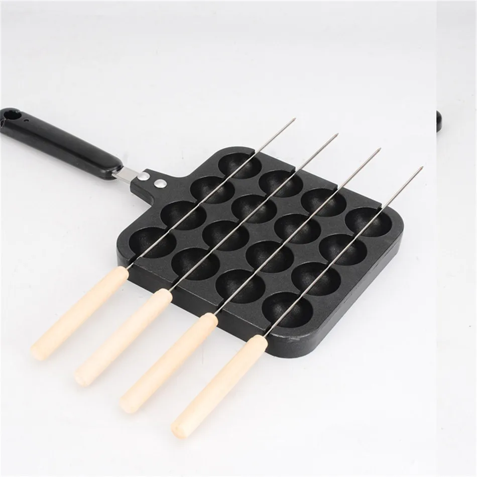 TTLIFE кастрюля Takoyaki с 16 отверстиями антипригарный литой алюминиевый домашний DIY