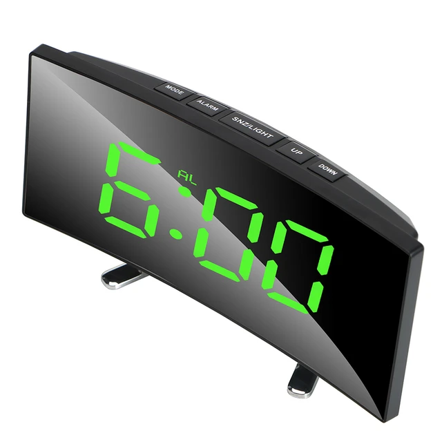 Wecker Digitalen Temperatur Uhr Led-anzeige Spiegel Uhren Schreibtisch  Tisch Uhr Mini Elektrische Uhren Für Wohnzimmer Decor - AliExpress