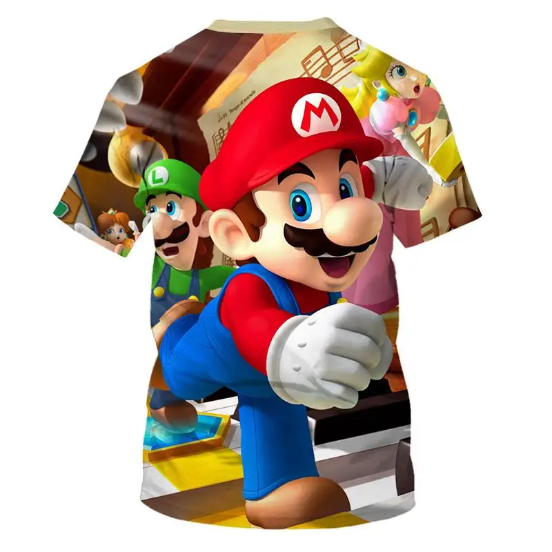3d принт Super Mario Bros. Одежда с героями мультфильмов; модная футболка с принтом Марио Одиссея; футболки для мужчин и женщин; красивые с коротким рукавом