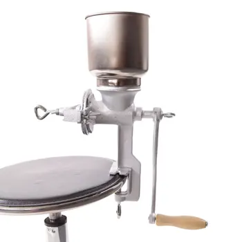 

【US Warehouse】500# Home Use Hand Cranking Operation Grain Grinder Silver