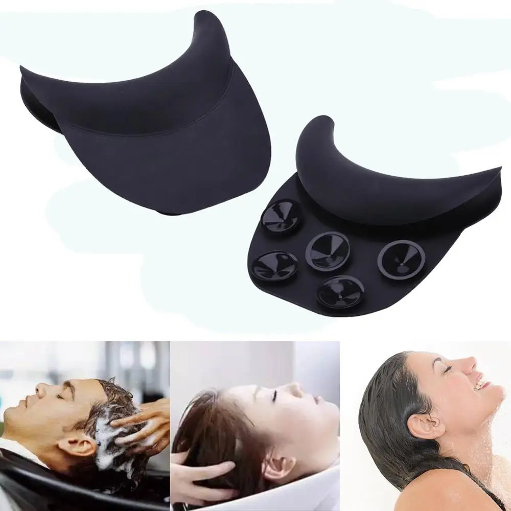  Professional Salon SPA Hair Washing Sink Pad Silicone Suction Cup Neck Rest Pillow Hair Styling Too