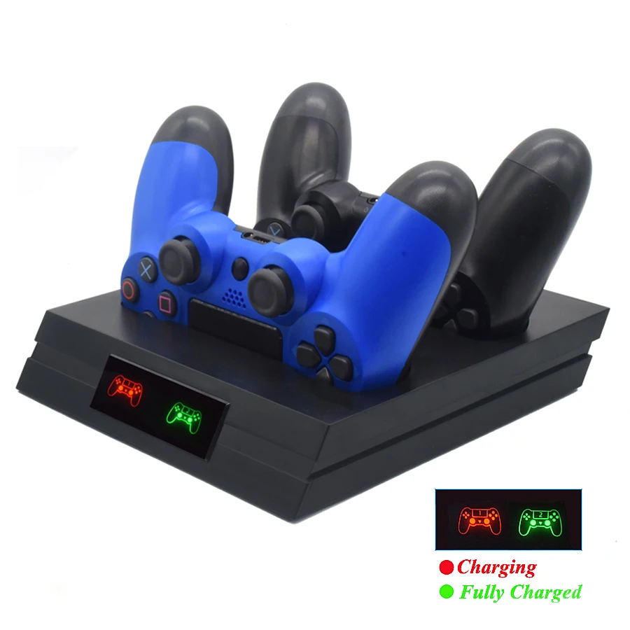 PS4 Pro тонкий двойной беспроводной контроллер зарядное устройство быстрый геймпад зарядная док-станция для sony Playstation 4 Play станция 4 PS 4 аксессуары