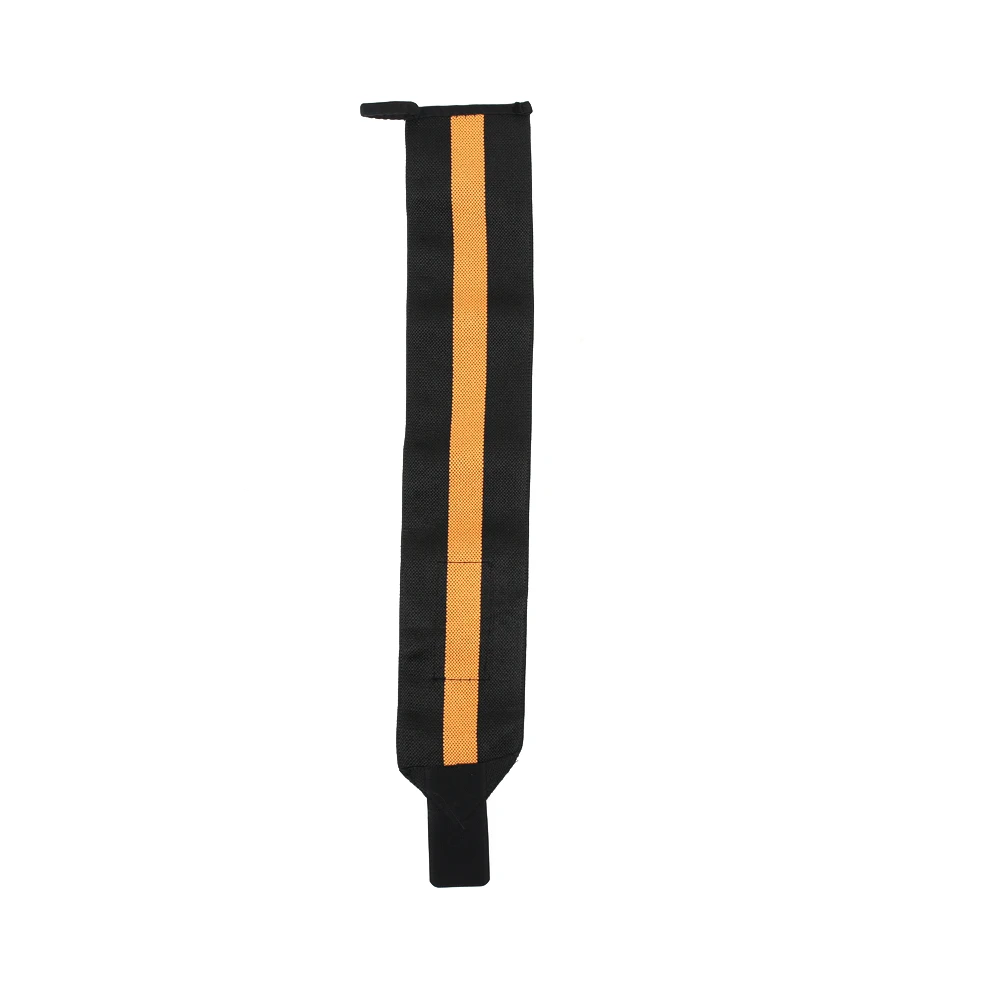 black orange Регулируемый ручной браслет из полиэфирного волокна, 3 цвета, Прочный Спортивный Защитный Браслет для тренажерного зала, тяжелой атлетики, баскетбольной руки, спортивный браслет HW008 - Цвет: black orange