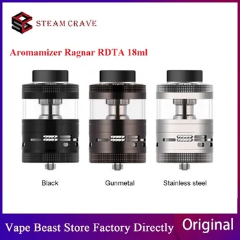 

Original Steam Crave Aromamizer Ragnar RDTA 18ml Large Capacity E-cig Vape Tank 35mm Vaporizer 510 Thread for Hadron 220W MOD