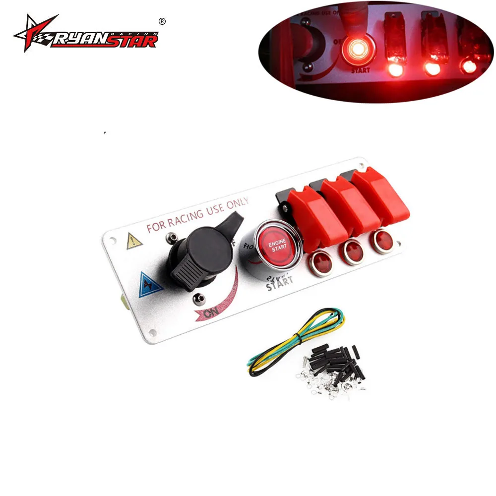 

Cross Border Hot Sales Car Race Car Ignition Lock Modified Instrument Switch Accessory Start Switch Race Car Power-off Switch