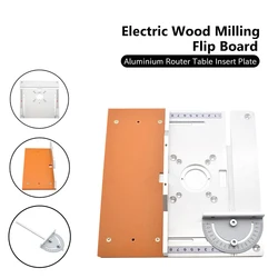 Bancada de trabalho com fresa de madeira, inserção de alumínio, placa elétrica com medidor de esquadria, serra de mesa para trabalhar em madeira